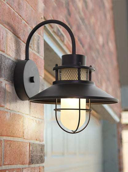 Outdoor Wall Lamp | Industrial Metal Fixture with IP44 Waterproof Rating