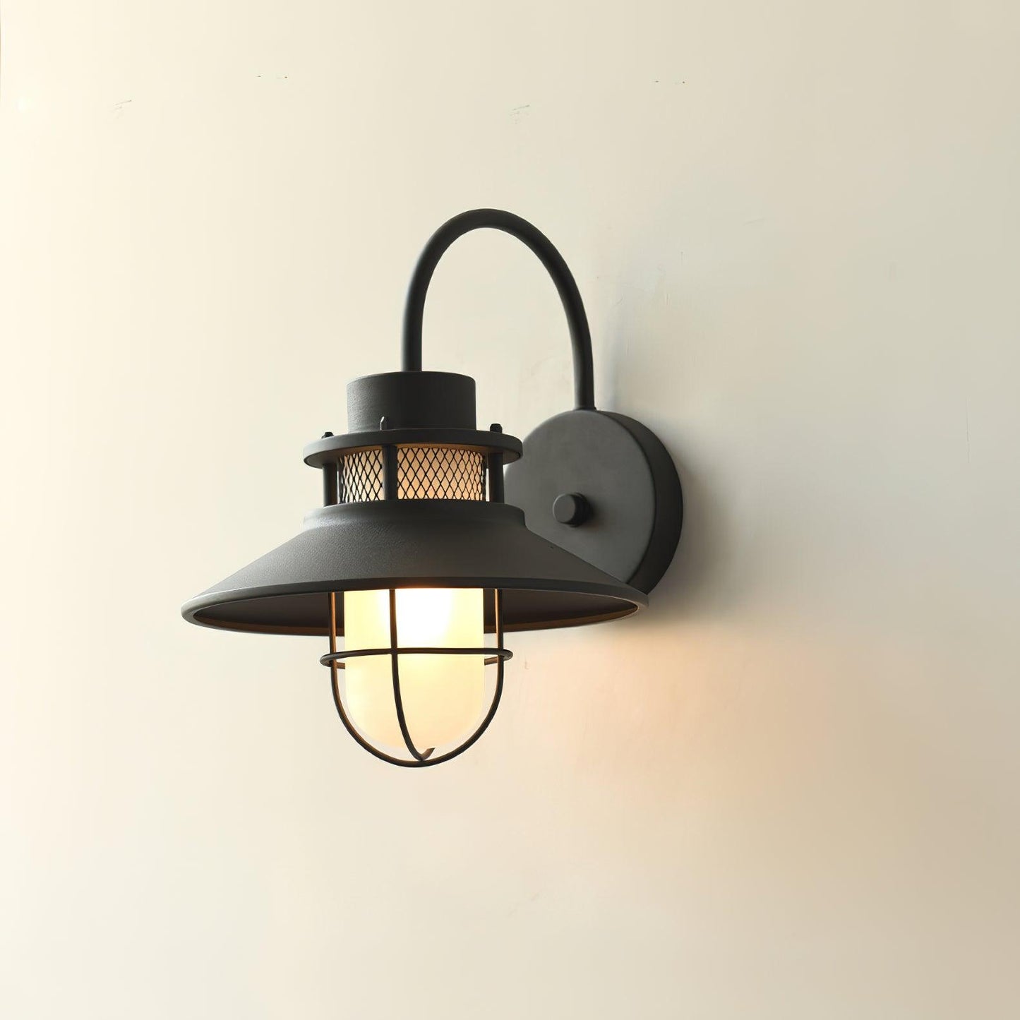 Outdoor Wall Lamp | Industrial Metal Fixture with IP44 Waterproof Rating