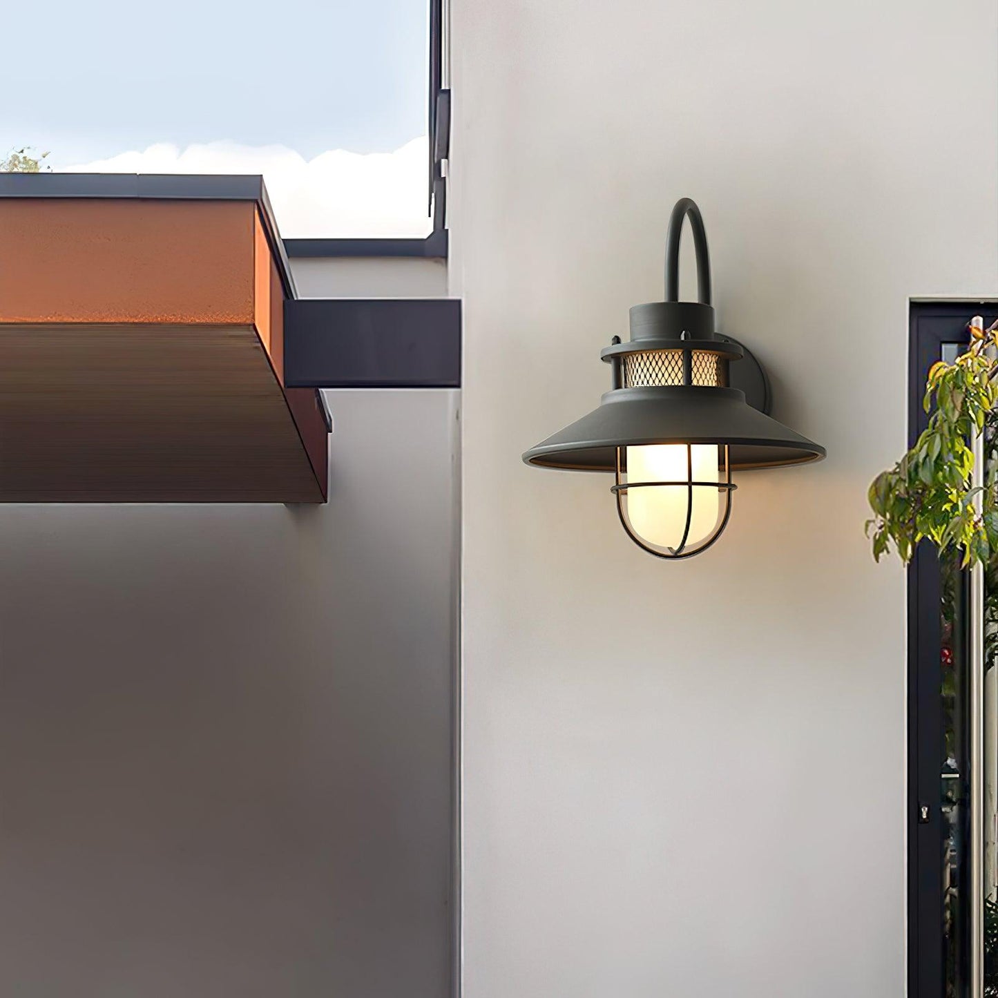 Outdoor Wall Lamp | Industrial Metal Fixture with IP44 Waterproof Rating