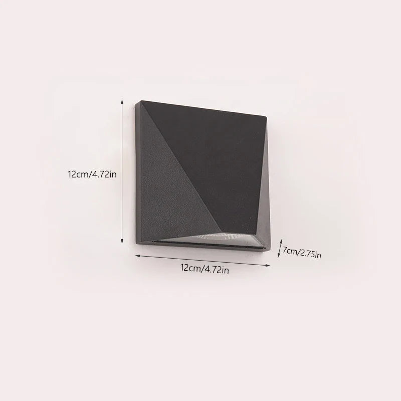 LED Wall Light | IP65 Waterproof Matte Aluminium | Modern Outdoor Fixture