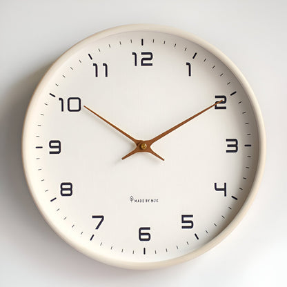 Wall Clock | Silent Quartz Movement, Natural Wood Frame