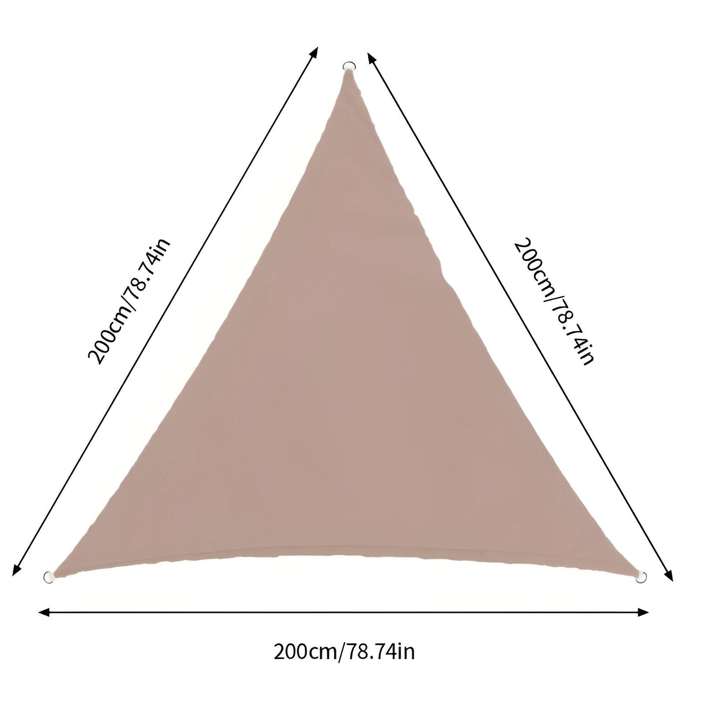 TriBlocker Shade Sail | Waterproof Polyester Triangle Design | UV Protection, Easy Installation