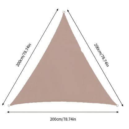 TriBlocker Shade Sail | Waterproof Polyester Triangle Design | UV Protection, Easy Installation