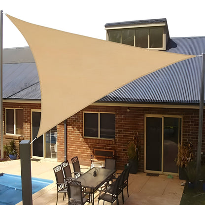 TriBlocker Shade Sail | Waterproof Polyester Triangle Design | UV Protection, Easy Installation