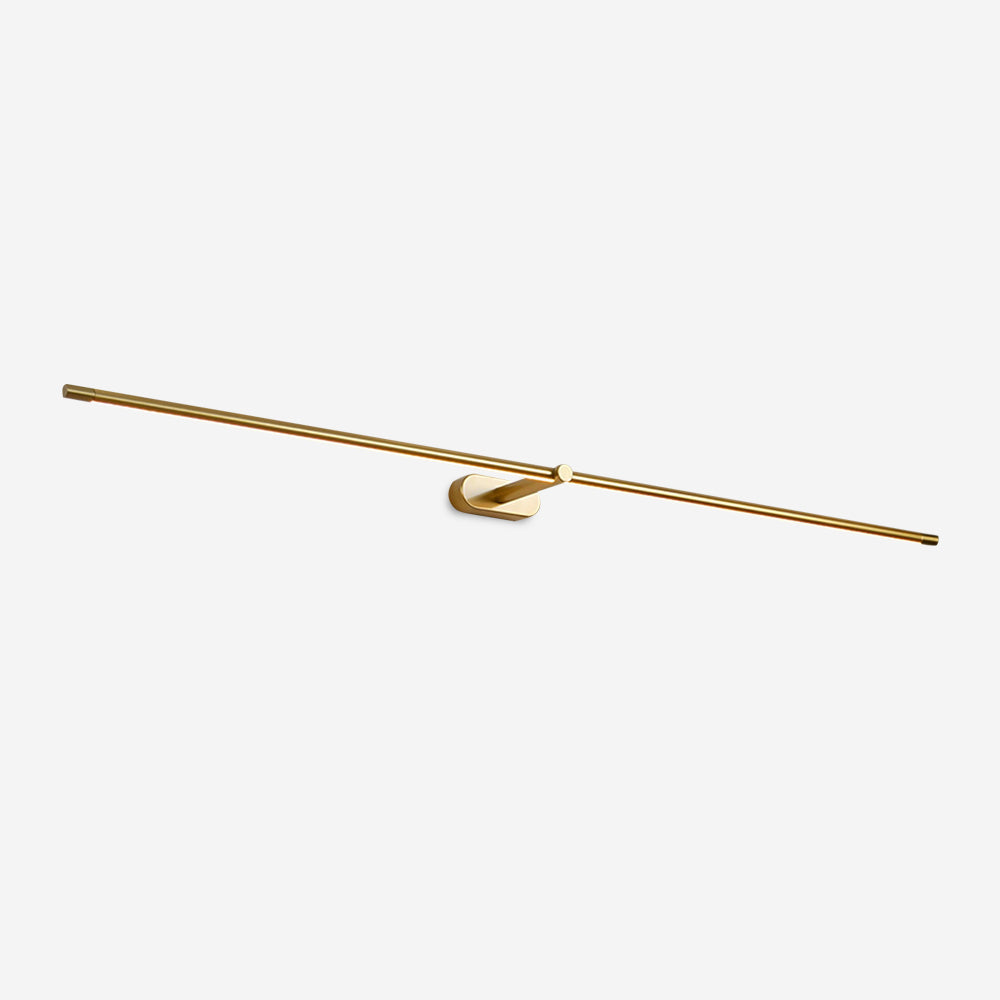 Linear LED Wall Light | Slim Metal Bar in Black or Gold, 27, 39 or 50 in | Over-Mirror Light, Warm or Cool White