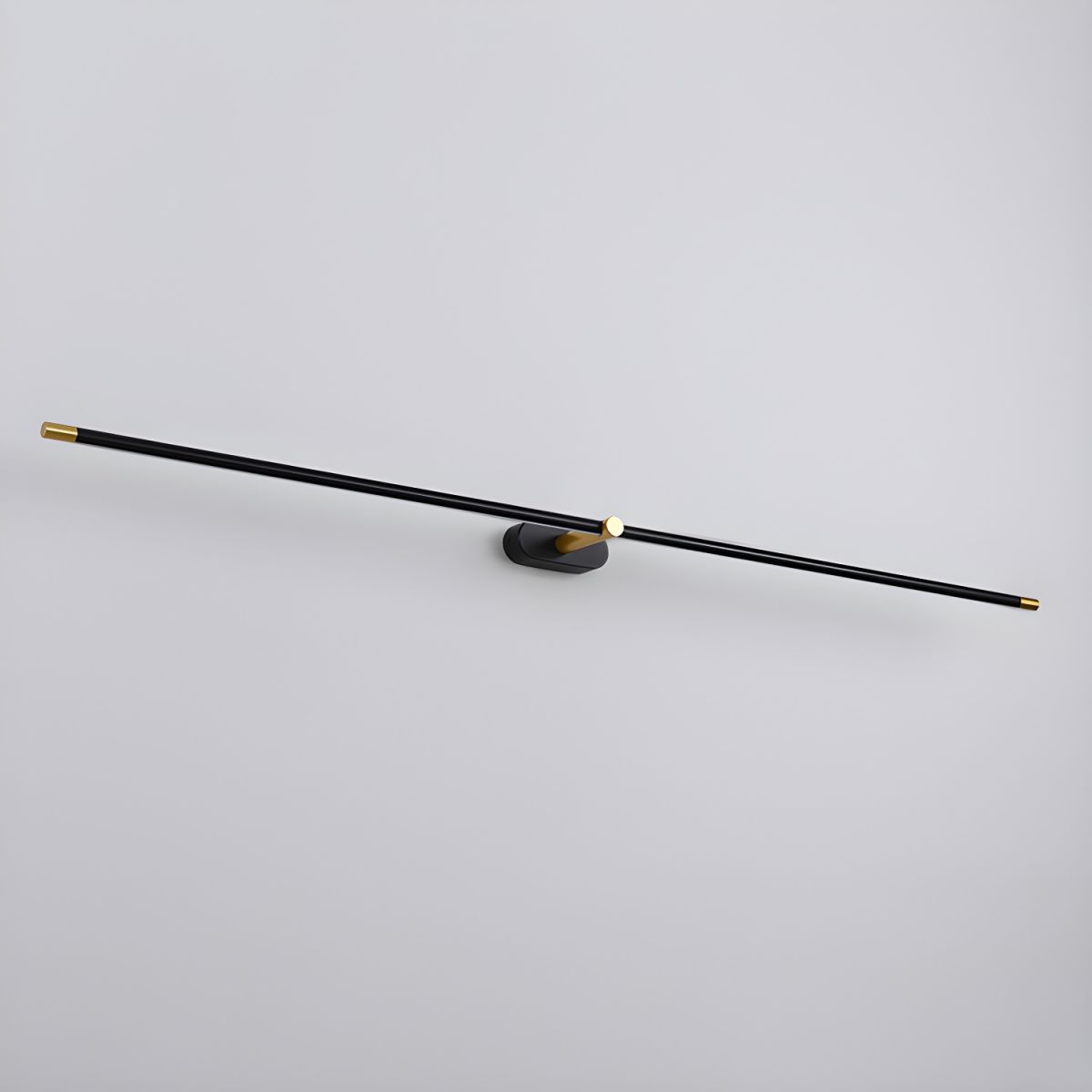 Linear LED Wall Light | Slim Metal Bar in Black or Gold, 27, 39 or 50 in | Over-Mirror Light, Warm or Cool White