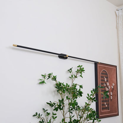 Linear LED Wall Light | Slim Metal Bar in Black or Gold, 27, 39 or 50 in | Over-Mirror Light, Warm or Cool White