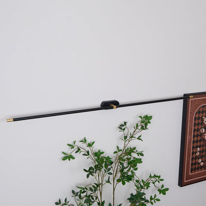 Linear LED Wall Light | Slim Metal Bar in Black or Gold, 27, 39 or 50 in | Over-Mirror Light, Warm or Cool White