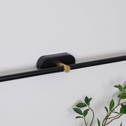 Linear LED Wall Light | Slim Metal Bar in Black or Gold, 27, 39 or 50 in | Over-Mirror Light, Warm or Cool White
