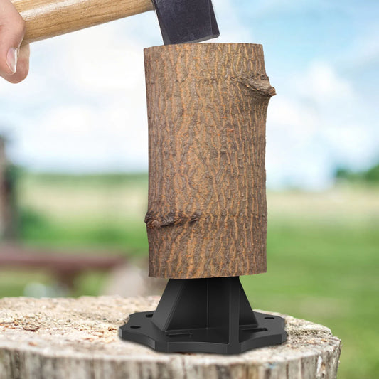Log Splitter | Carbon Steel Portable Tool with Cloth Bag for Kindling