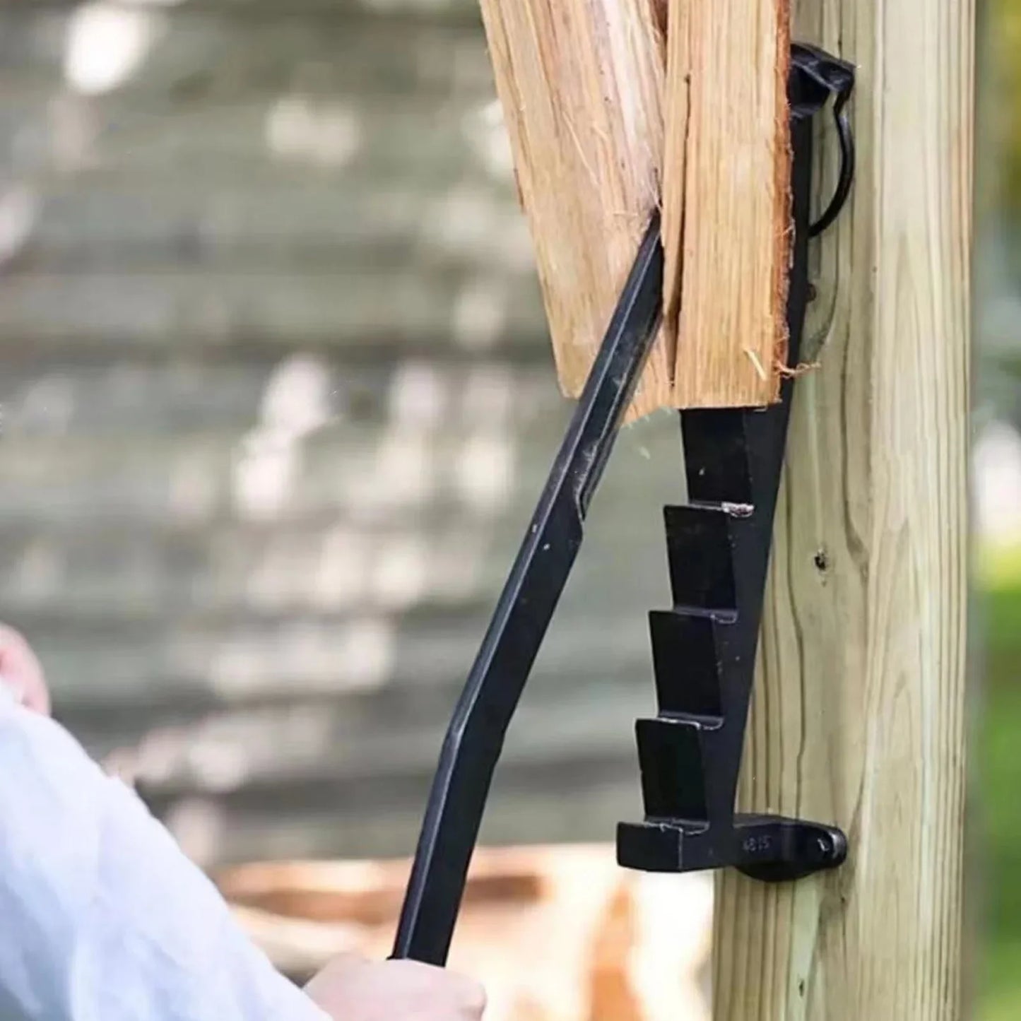 Wall Mounted Kindling Splitter | High Carbon Steel Firewood Cutter for Indoor & Outdoor Use