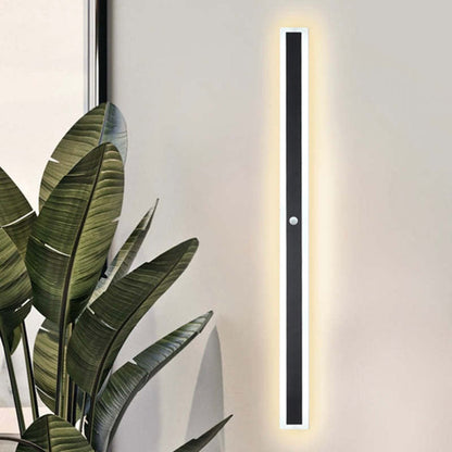 Linear Outdoor Wall Light | IP65 Waterproof LED Bar in Metal and Acrylic | 11.8 to 59 in Hardwired Sconce