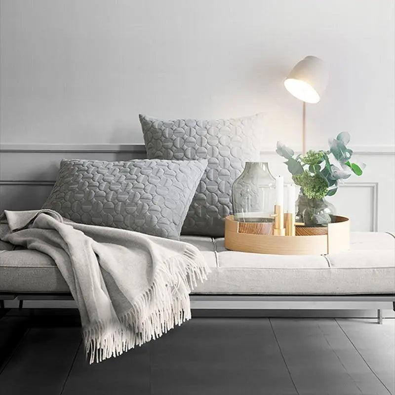 Plug-In Wall Sconce | Metal Bell Shade on a Natural Wood Base | No Hardwiring, White, Black or Gray
