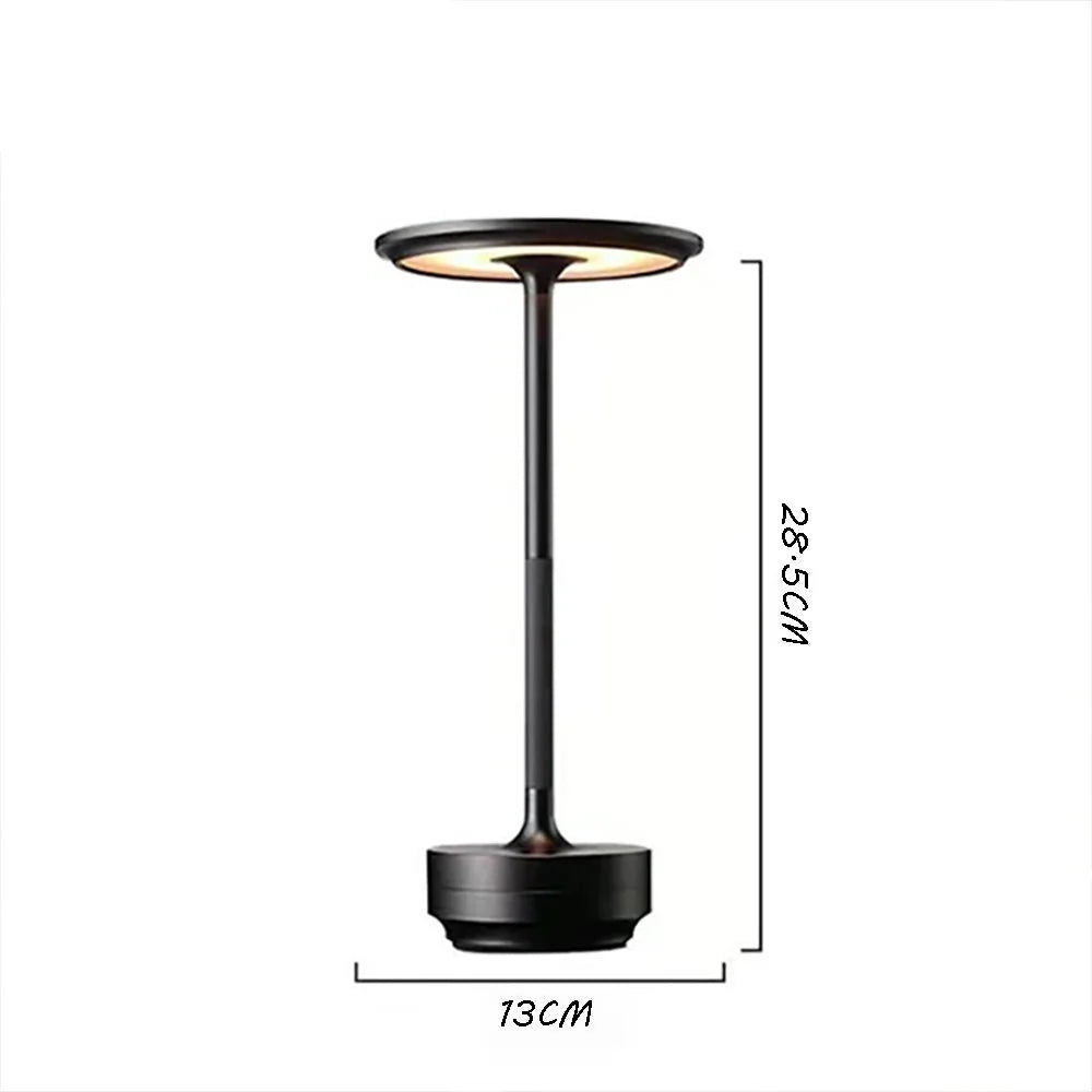 LED Table Lamp | Touch Control Dimming, Matte Aluminium