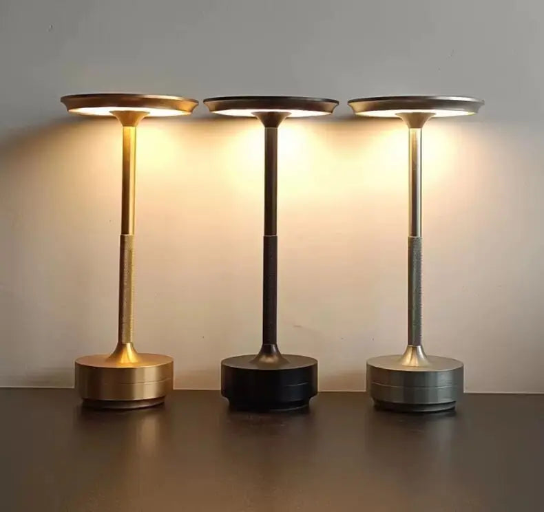 LED Table Lamp | Touch Control Dimming, Matte Aluminium