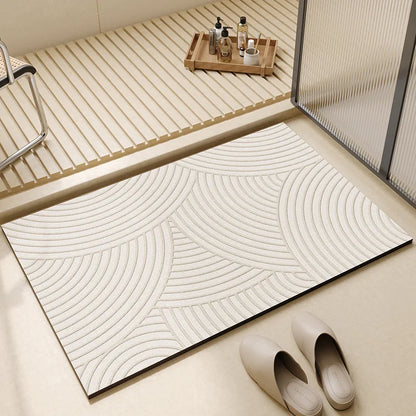Super Absorbent Bath Mat | Quick-Dry Non-Slip Rubber Backing