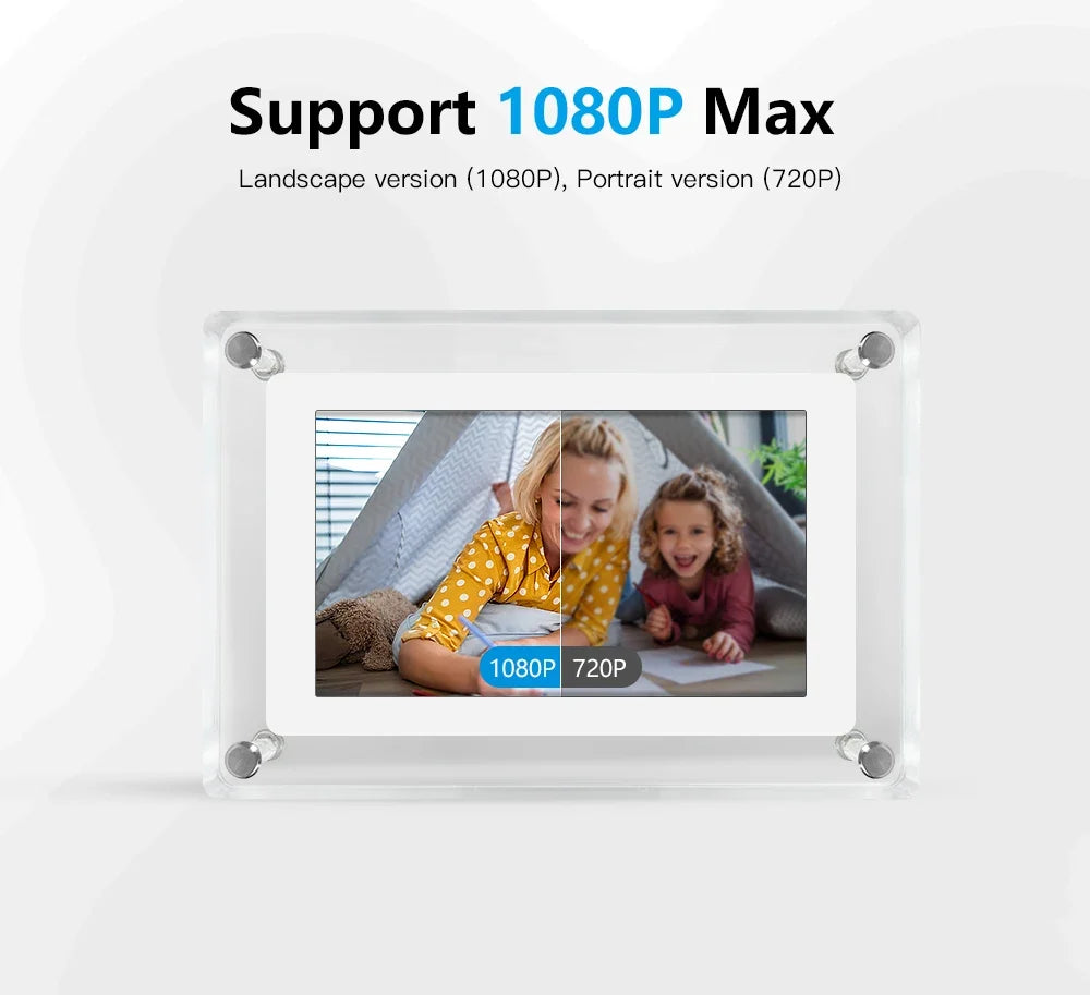 Digital Photo Frame | Acrylic Design with IPS Display