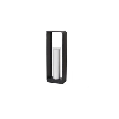 Solar Outdoor Lantern | Black Aluminum Frame, Frosted Diffuser, IP65 | 11.8 to 23.6 in, 3-Color Remote Option