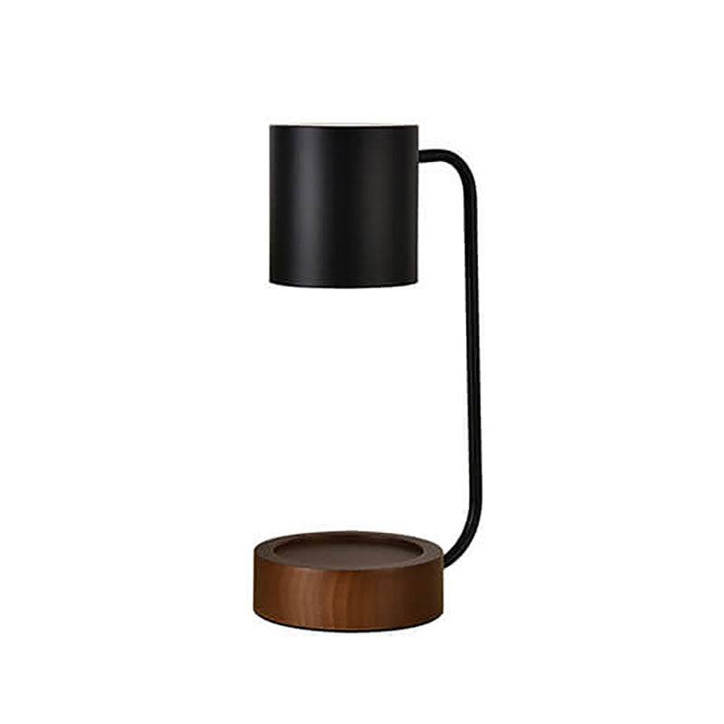 Candle Warmer Lamp | Wooden Base, Japanese Minimalist Design