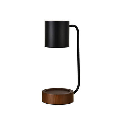 Candle Warmer Lamp | Wooden Base, Japanese Minimalist Design