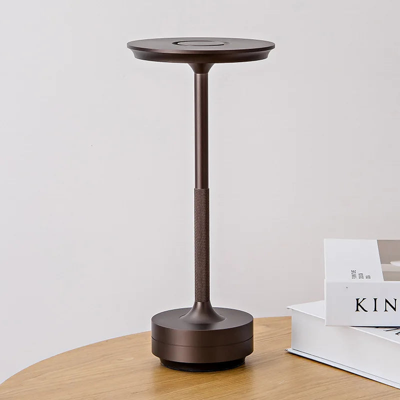 LED Table Lamp | Touch Control Dimming, Matte Aluminium