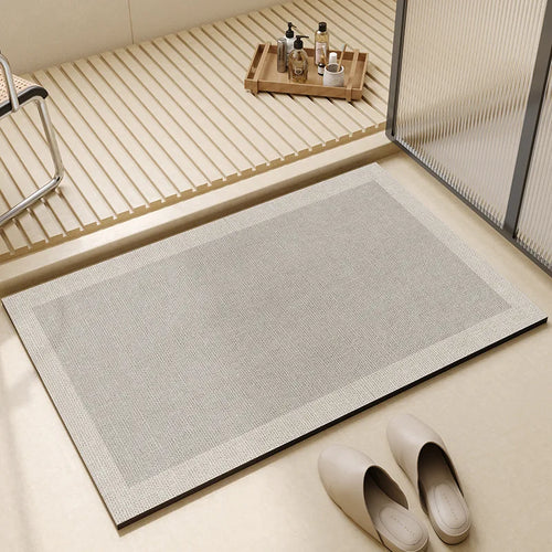Super Absorbent Bath Mat | Quick-Dry Non-Slip Rubber Backing