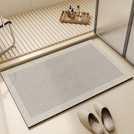 Super Absorbent Bath Mat | Quick-Dry Non-Slip Rubber Backing