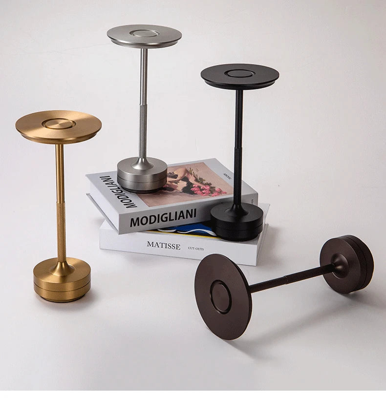 LED Table Lamp | Touch Control Dimming, Matte Aluminium