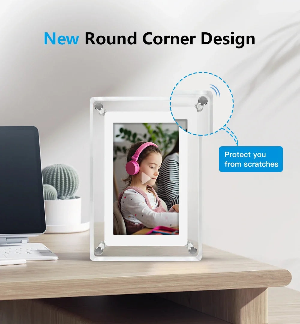 Digital Photo Frame | Acrylic Design with IPS Display