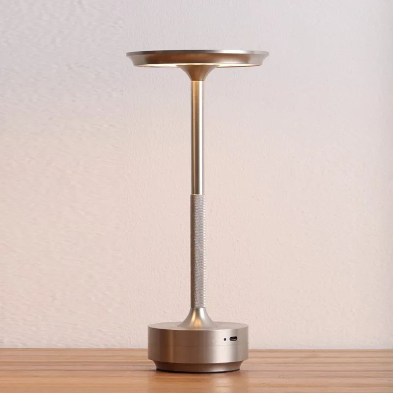 LED Table Lamp | Touch Control Dimming, Matte Aluminium