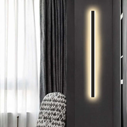 Linear Outdoor Wall Light | IP65 Waterproof LED Bar in Metal and Acrylic | 11.8 to 59 in Hardwired Sconce