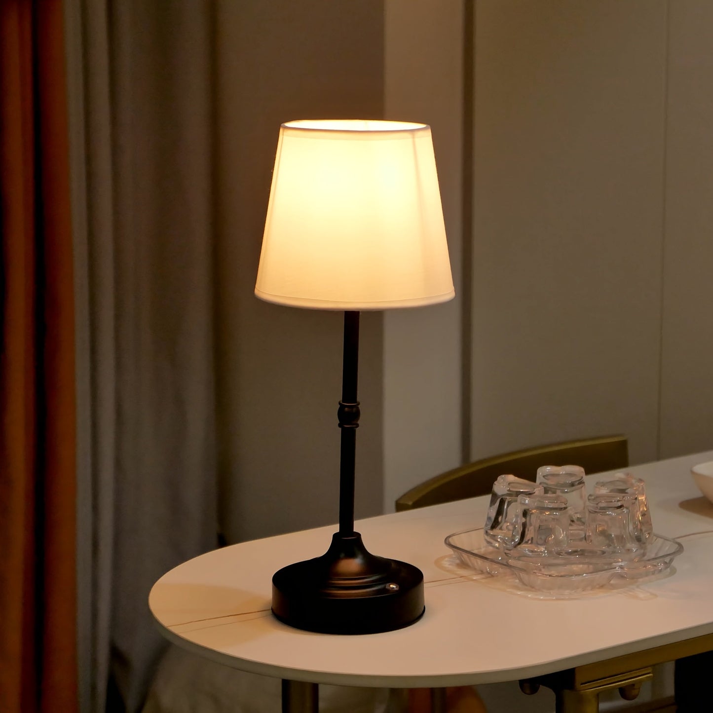 LED Table Lamp | Touch Control, Brushed Metal Finish
