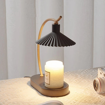 Candle Warmer Lamp | Nordic Design with Metal & Wood
