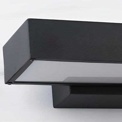 LED Linear Wall Light | Black Rectangular Design with IP65 Protection