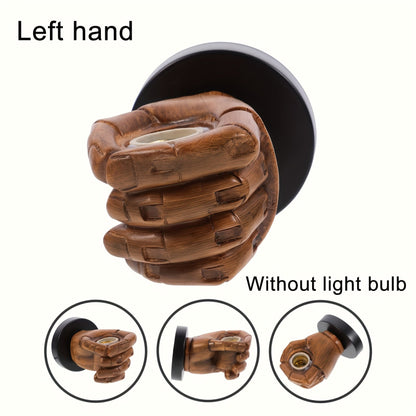 Industrial Wall Lamp | Hand-Shaped Resin Sconce for E26 Bulb