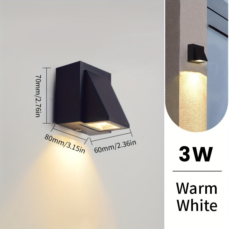 LED Outdoor Wall Light | 3W/6W Waterproof Polycarbonate Modern Design