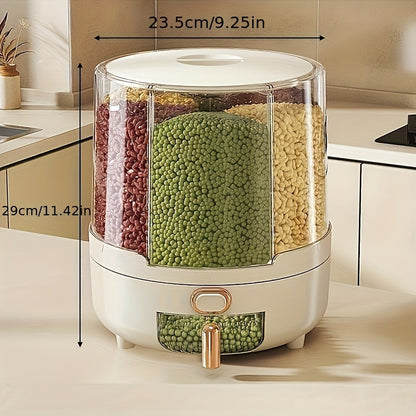 Airtight Food Storage Container | 360° Rotating Design, Large-Capacity