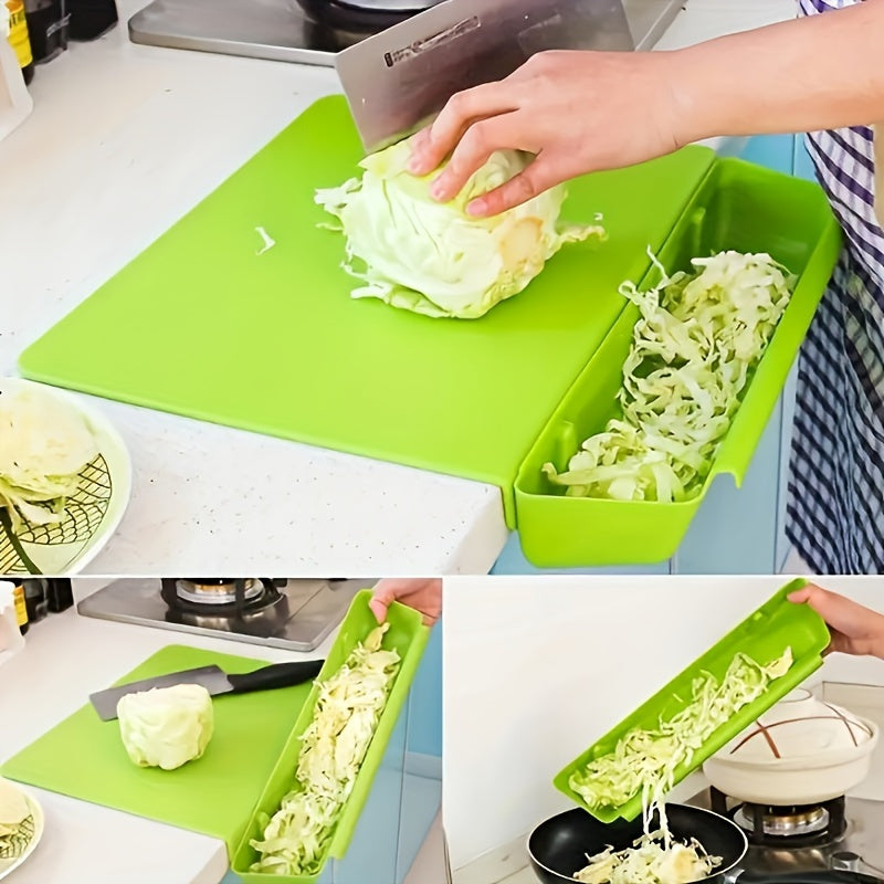 Chopping Board with Detachable Storage Box | Durable Food-Safe Plastic, Non-Slip Design