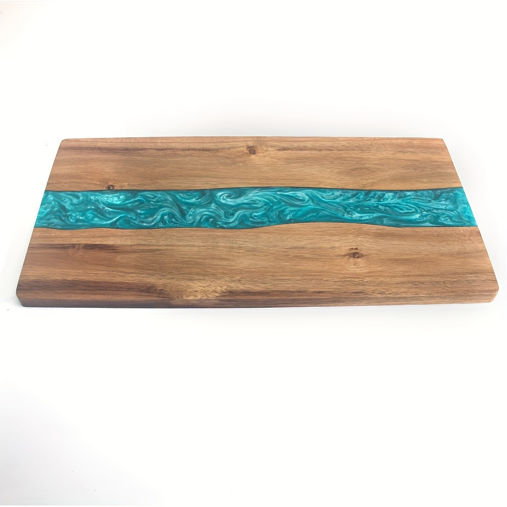 Resin River Cutting Board | Durable Acacia Wood Charcuterie Board