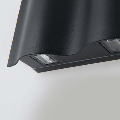 LED Up-Down Wall Light | Wavy Aluminum Design | IP54 Rated | 2-6 Light Configurations