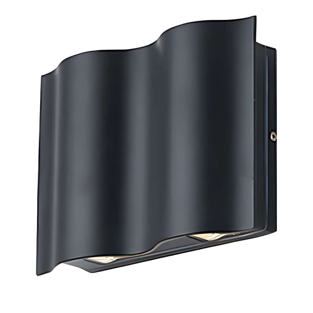 LED Up-Down Wall Light | Wavy Aluminum Design | IP54 Rated | 2-6 Light Configurations