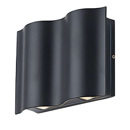 LED Up-Down Wall Light | Wavy Aluminum Design | IP54 Rated | 2-6 Light Configurations