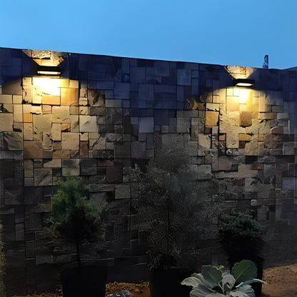 Motion Sensor Outdoor Wall Light | Black Aluminum | IP44 Waterproof | LED Solar Design