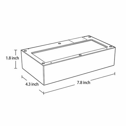 Motion Sensor Outdoor Wall Light | Black Aluminum | IP44 Waterproof | LED Solar Design