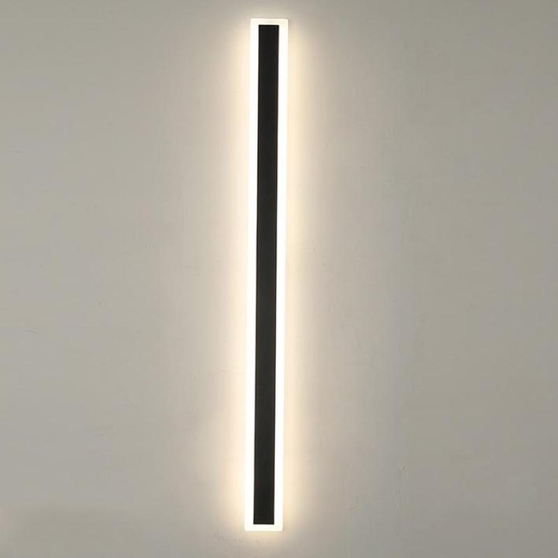 Linear Outdoor Wall Light | IP65 Waterproof LED Bar in Metal and Acrylic | 11.8 to 59 in Hardwired Sconce