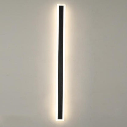 Linear Outdoor Wall Light | IP65 Waterproof LED Bar in Metal and Acrylic | 11.8 to 59 in Hardwired Sconce