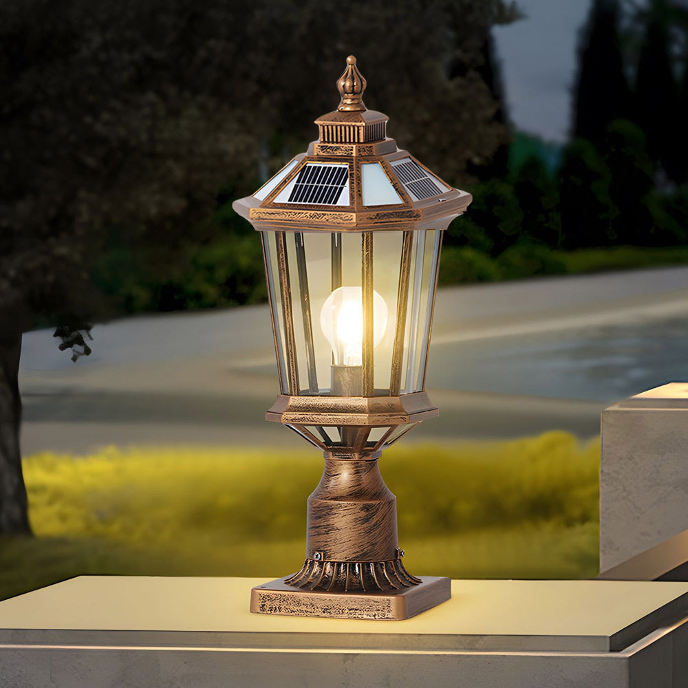 LED Waterproof Solar Column Pillar Lights for Garden