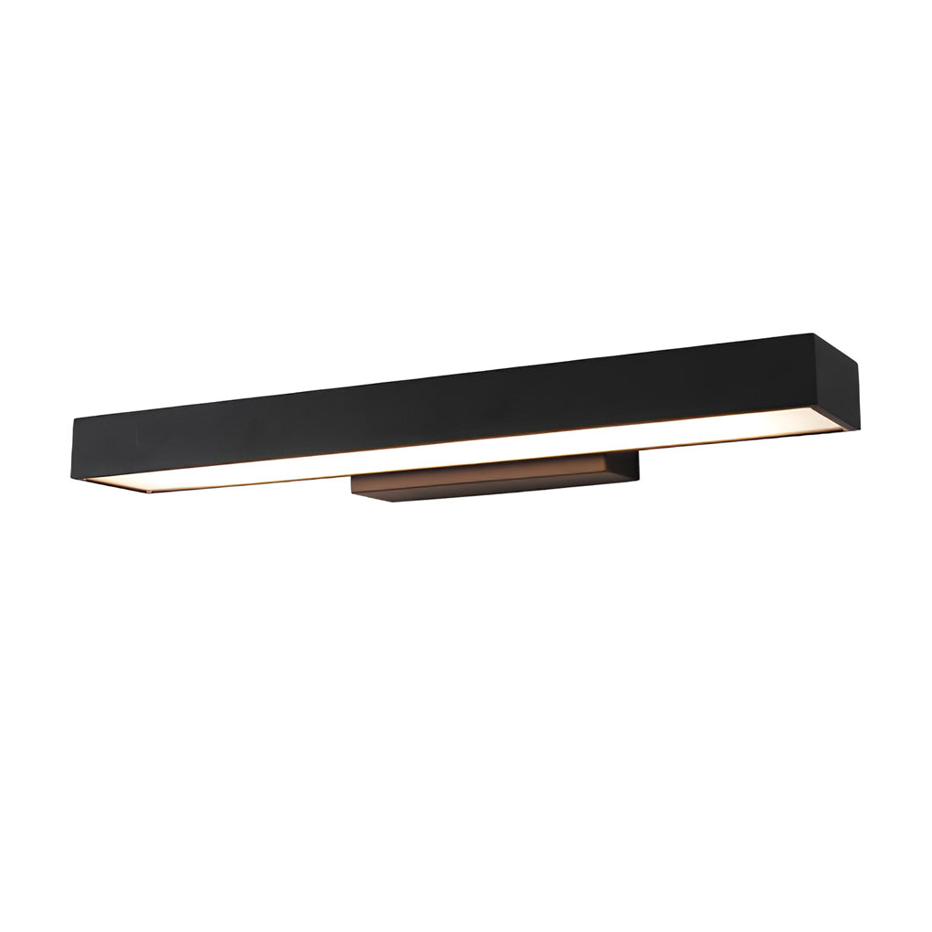LED Linear Wall Light | Black Rectangular Design with IP65 Protection