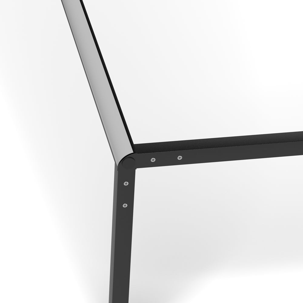 Corner Floor Lamp | 47 or 57 in LED Light Bar on a Triangle Base | Foot Switch, Warm or 3-Color Light