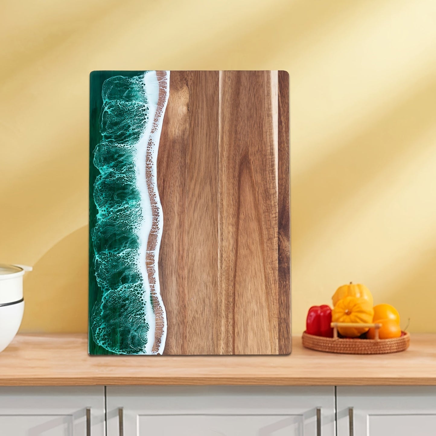 Cutting Board | Ocean Resin Inlay with Acacia Wood